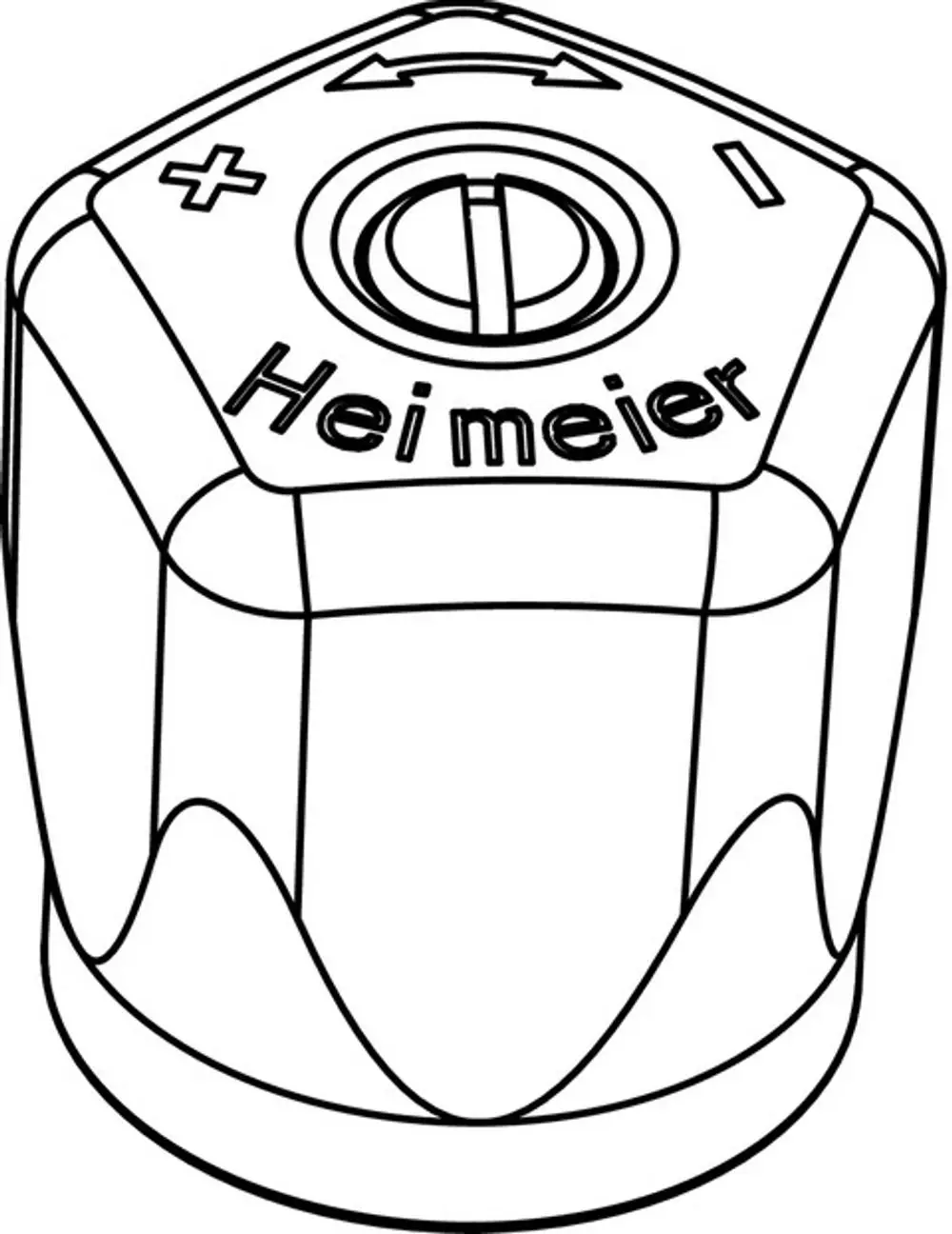 Weißes Handrad für ein Regulierventil, mit einem zentralen Drehknopf und Markierungselementen. Produkt von IMI Hydronic Engineering, geeignet für Modelle ab April 1988.
